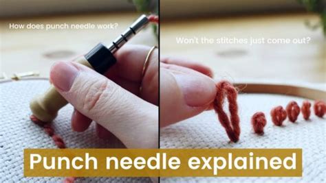 how does punch needle embroidery work and can it be used as a form of self-expression?